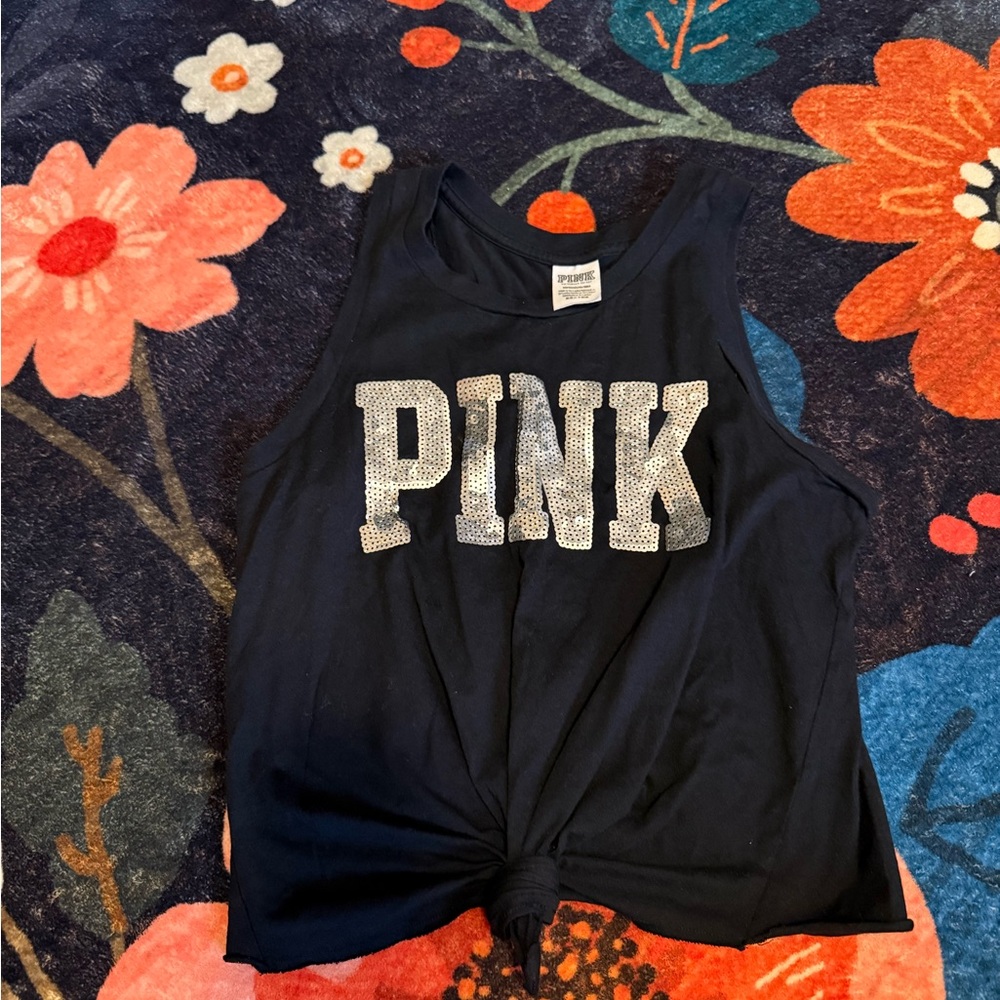 PINK Victoria's Secret Kids Tank Top - Dark Blue